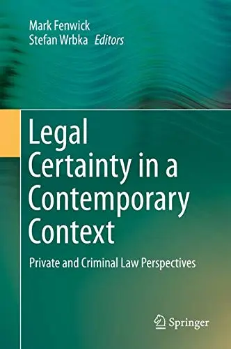 Cover of Legal Certainty in a Contemporary Context