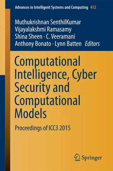 Cover of Computational Intelligence, Cyber Security and Computational Models