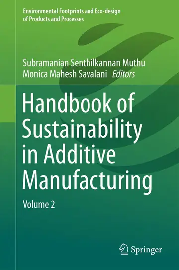 Cover of Handbook of Sustainability in Additive Manufacturing