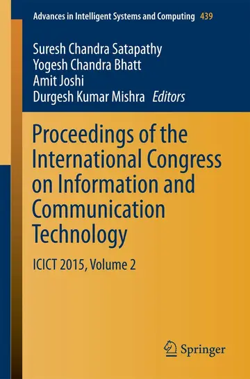 Cover of Proceedings of the International Congress on Information and Communication Technology