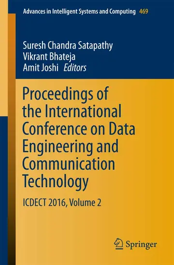 Cover of Proceedings of the International Conference on Data Engineering and Communication Technology