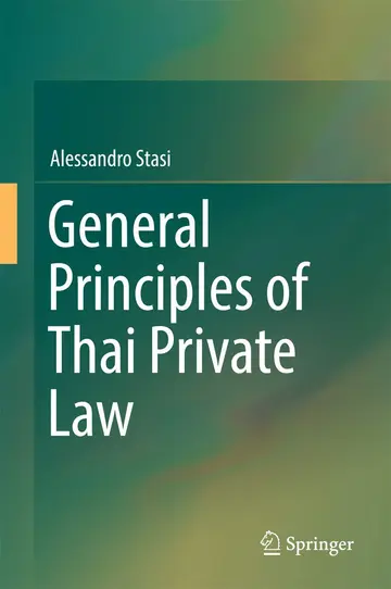 Cover of General Principles of Thai Private Law