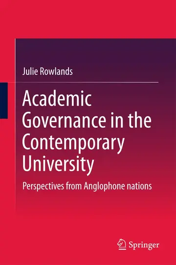 Cover of Academic Governance in the Contemporary University