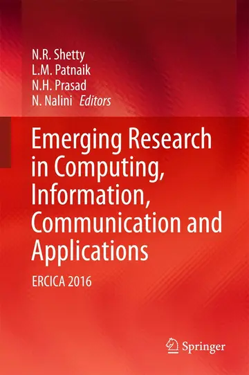 Cover of Emerging Research in Computing, Information, Communication and Applications