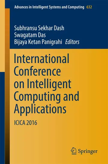 Cover of International Conference on Intelligent Computing and Applications