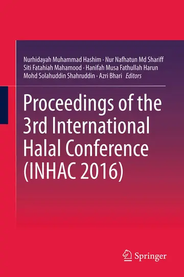 Cover of Proceedings of the 3rd International Halal Conference