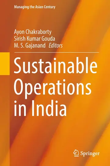 Cover of Sustainable Operations in India