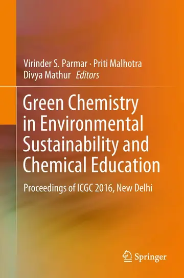 Cover of Green Chemistry in Environmental Sustainability and Chemical Education