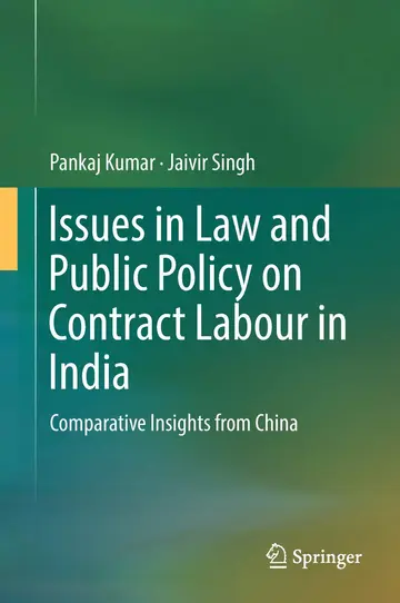 Cover of Issues in Law and Public Policy on Contract Labour in India