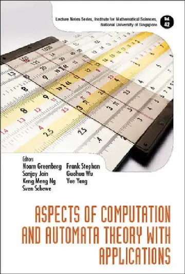Cover of Aspects of Computation and Automata Theory with Applications