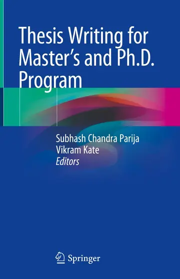 Cover of Thesis Writing for Master's and Ph.D. Program