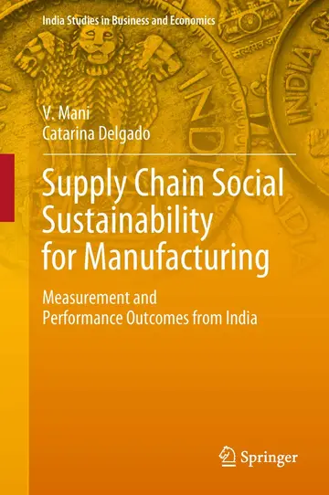 Cover of Supply Chain Social Sustainability for Manufacturing