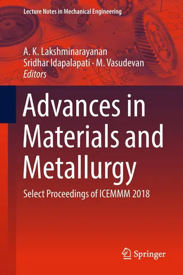 Cover of Advances in Materials and Metallurgy