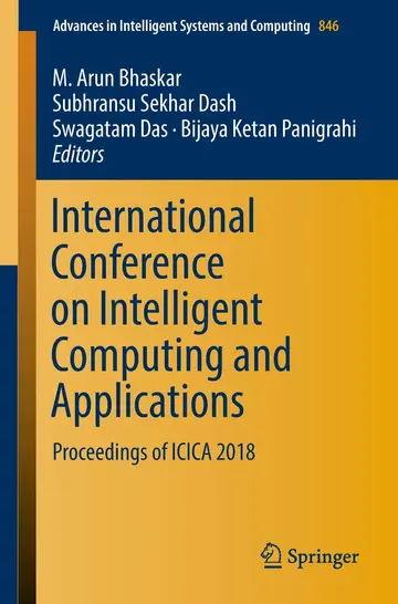 Cover of International Conference on Intelligent Computing and Applications