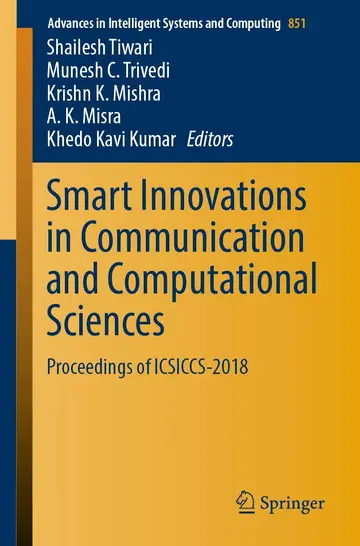 Cover of Smart Innovations in Communication and Computational Sciences