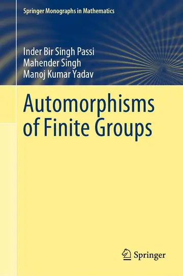 Cover of Automorphisms of Finite Groups (hb 2018)