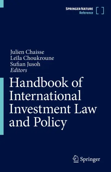 Cover of Handbook of International Investment Law and Policy