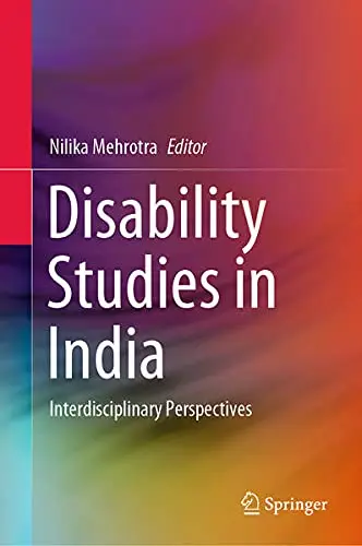 Cover of Disability Studies in India