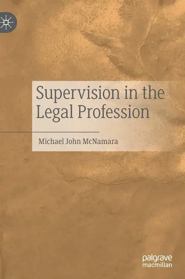 Cover of Supervision in the Legal Profession