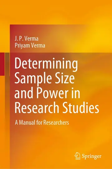 Cover of Determining Sample Size and Power in Research Studies