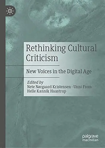 Cover of Rethinking Cultural Criticism