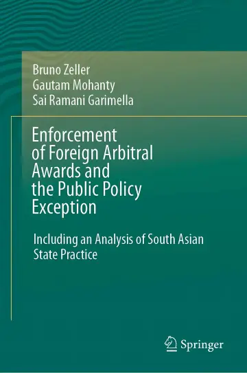 Cover of Enforcement of Foreign Arbitral Awards and the Public Policy Exception