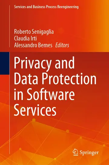 Cover of Privacy and Data Protection in Software Services