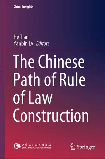 Cover of The Chinese Path of Rule of Law Construction