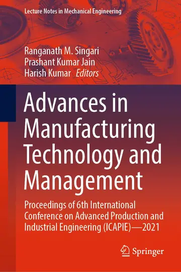 Cover of Advances in Manufacturing Technology and Management
