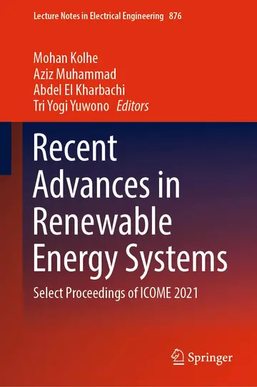 Cover of Recent Advances in Renewable Energy Systems