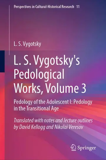 Cover of L. S. Vygotsky's Pedological Works, Volume 3