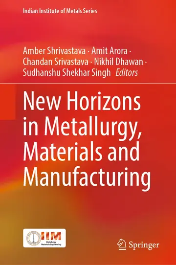 Cover of New Horizons in Metallurgy, Materials and Manufacturing