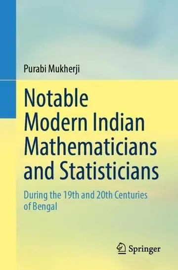 Cover of Notable Modern Indian Mathematicians and Statisticians