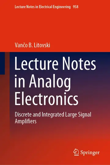 Cover of Lecture Notes in Analog Electronics