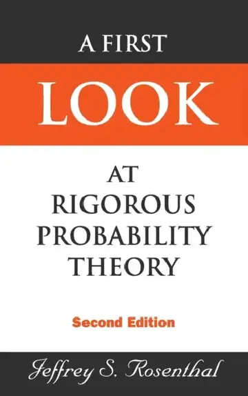 Cover of First Look at Rigorous Probability Theory, a (2nd Edition)