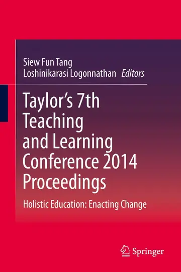 Cover of Taylor’s 7th Teaching and Learning Conference 2014 Proceedings