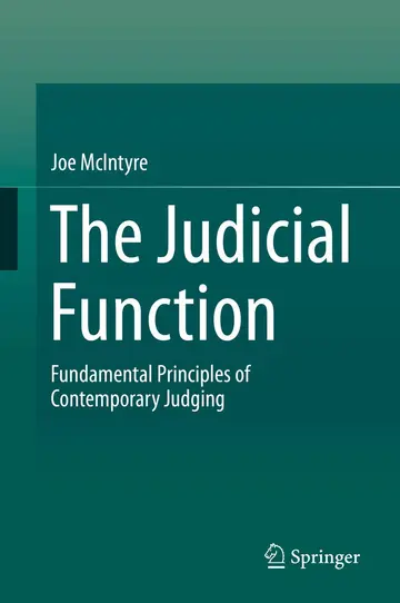 Cover of The Judicial Function