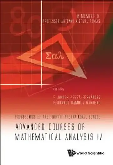 Cover of Adv Courses of Mathematical Analysis IV