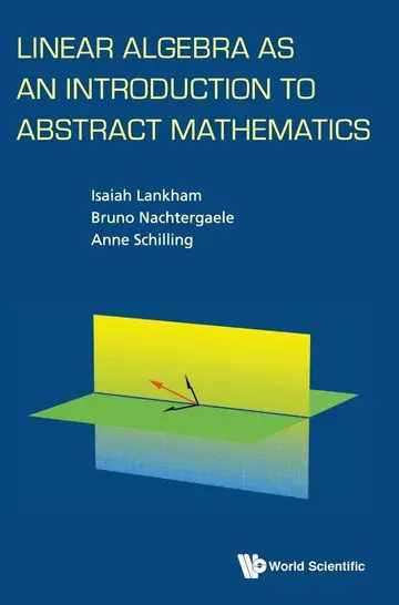 Cover of Linear Algebra as an Introduction to Abstract Mathematics