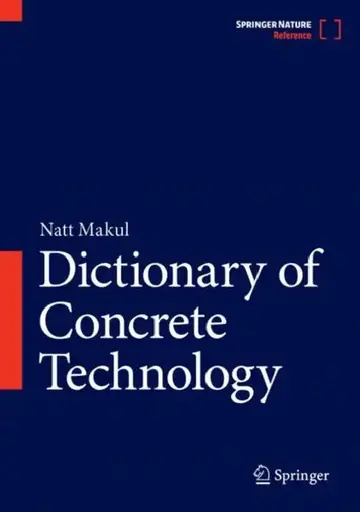 Cover of Dictionary of Concrete Technology
