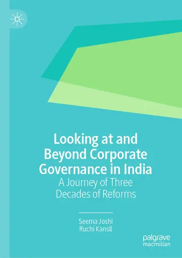Cover of Looking at and Beyond Corporate Governance in India