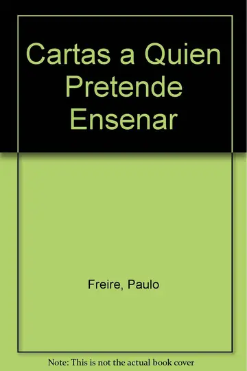 Cover of Cartas a Quien Pretende Ensenar