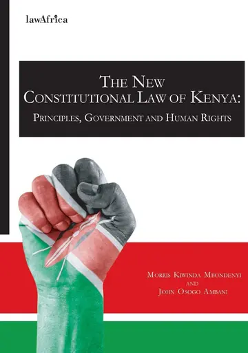 Cover of The New Constitution of Kenya. Principles, Government and Human Rights