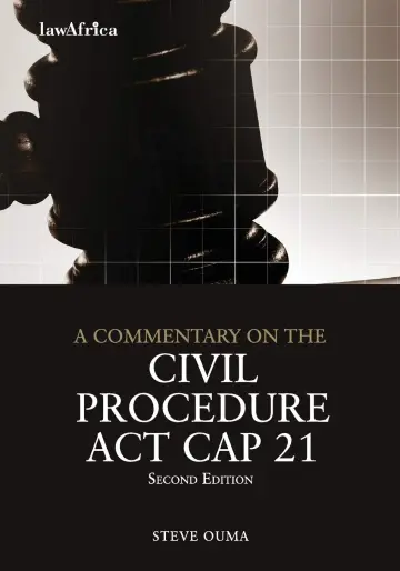 Cover of A Commentary on the Civil Procedure Act