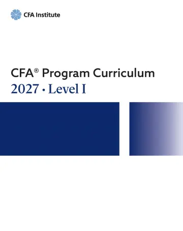 Cover of 2027 CFA® Program Curriculum, Level I Box Set
