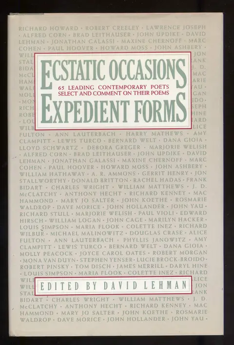 Cover of Ecstatic Occasions, Expedient Forms