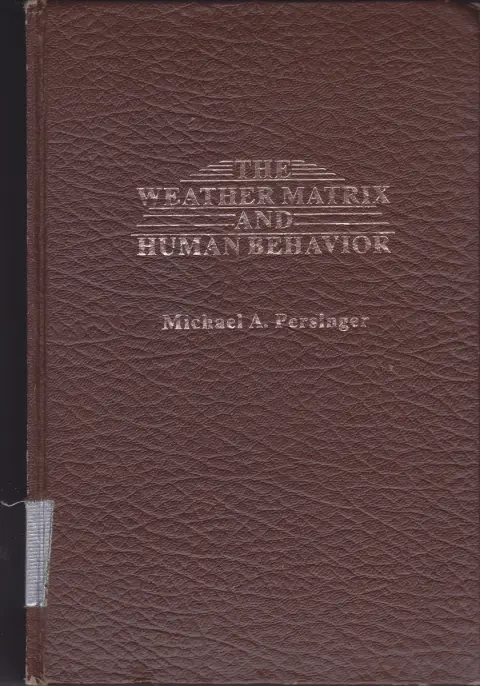 Cover of Weather Matrix and Human Behaviour