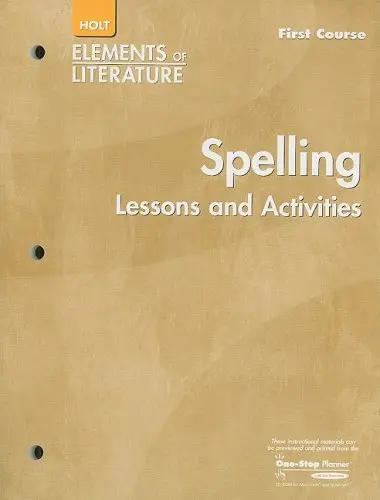 Cover of Elements of Literature, Grade 7 Spelling First Course