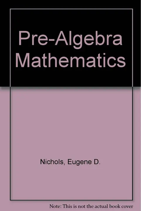 Cover of Pre-Algebra Mathematics