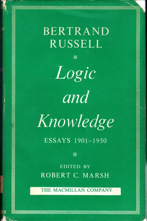 Cover of Logic and Knowledge